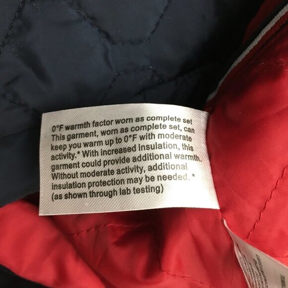 Tommy Hilfiger Women's Red Coat 3 in 1 All Weather System Jacket Hooded Logo L - Picture 12 of 13